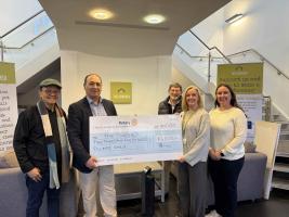 The Cowshed Cheque Hand Over